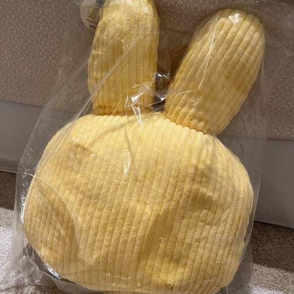 NWT Miffy Yellow Corduroy Plush Pillow - Picture 3 of 3